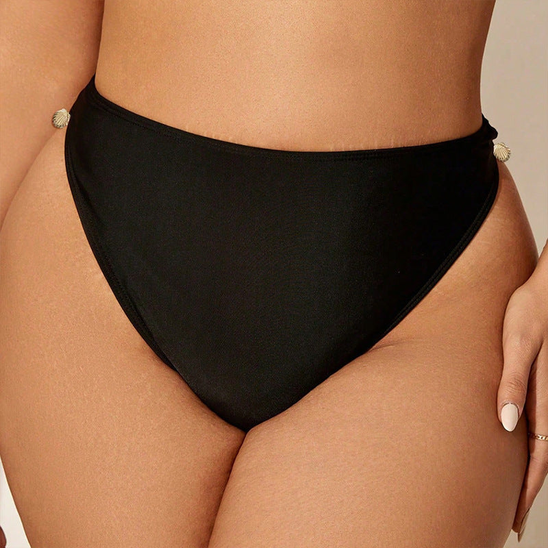 Damen Hochgeschnittene Bikiniboden mit stilvollem Schmuckdetail EB