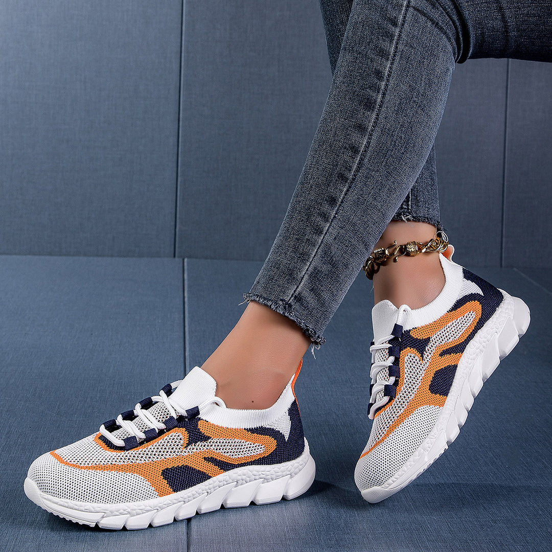 Damen Leichte Sportschuhe mit atmungsaktivem Mesh-Obermaterial und rutschfester Sohle EB