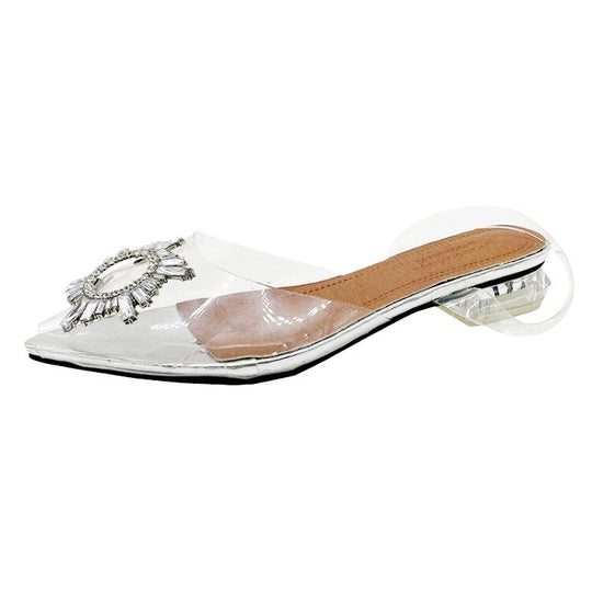 Damen Gediegene Sandalen mit Zierstein EB