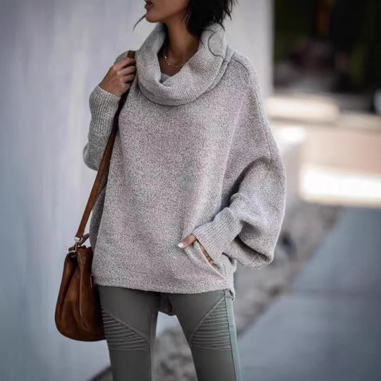 Damen Kapuzensweater aus kuscheligem Strick EB