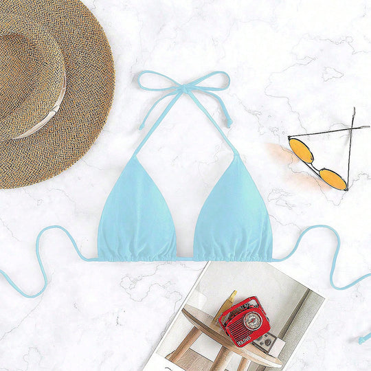 Damen Triangel-Bikini mit verstellbaren Trägern und raffiniertem Schnitt EB
