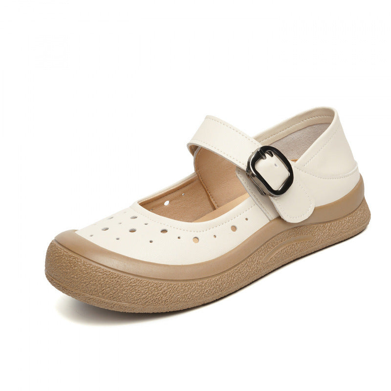 Damen Mary Jane Schuhe mit verstellbarem Riemen und anatomischer Sohle EB