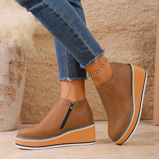Damen Wedge-Sandaletten mit elegantem Absatz und rutschfester Sohle EB