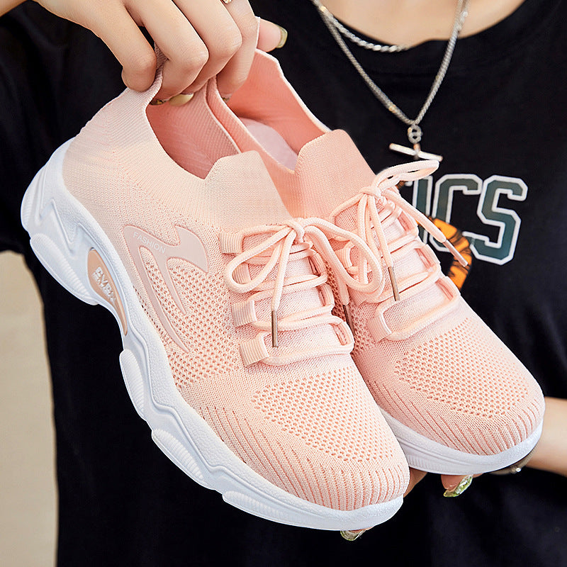 Damen Schnürfreizeitschuhe mit atmungsaktivem Mesh-Obermaterial EB
