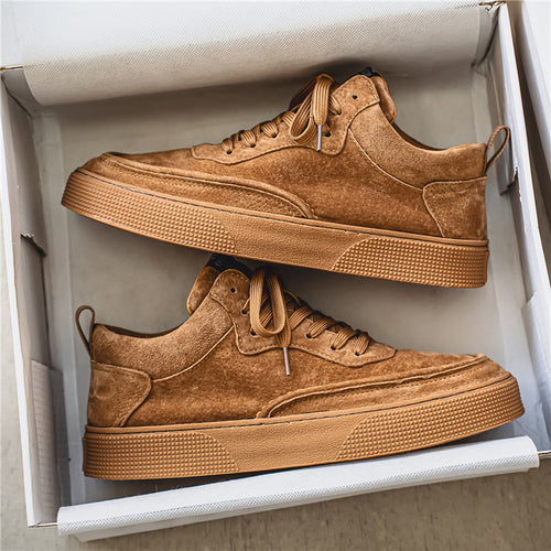 Damen Sneaker aus hochwertigem Veloursleder mit sportlicher Sohle EB