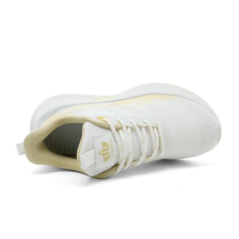Damen Sportliche Lauf-Sneaker mit atmungsaktivem Mesh-Obermaterial und dämpfender Laufsohle EB