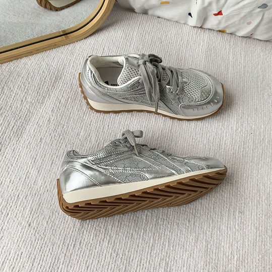 Damen Sportliche Fitness Sneakers mit atmungsaktiver Mesh-Oberfläche und rutschfester Sohle EB