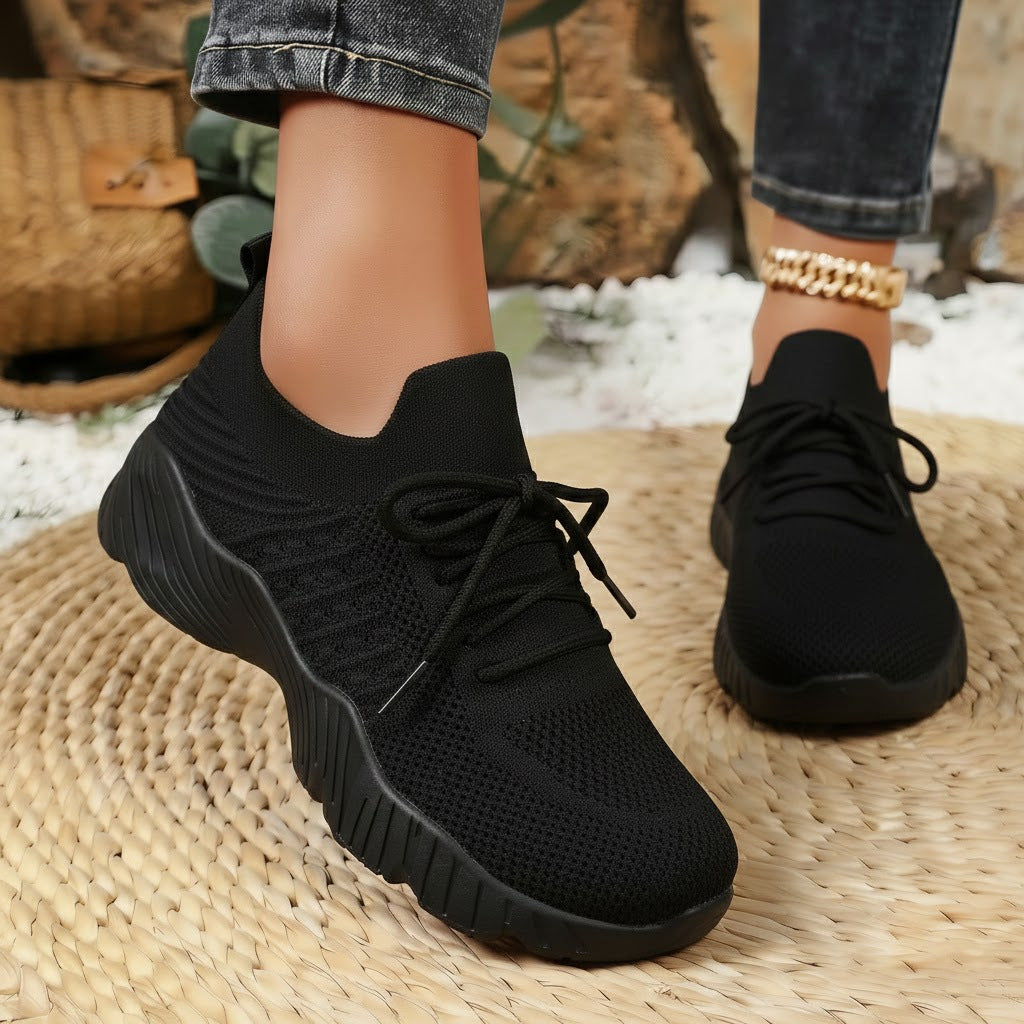 Damen Atmungsaktive sportliche Sneaker mit elastischem Obermaterial EB