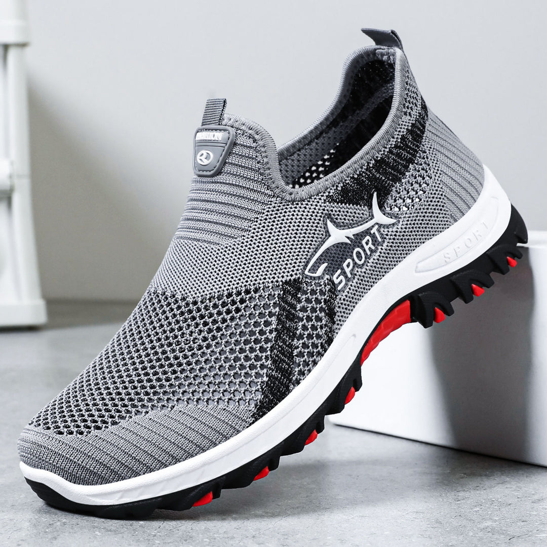 Damen Sportliche Sneaker mit atmungsaktiver Mesh-Oberfläche und rutschfester Sohle EB