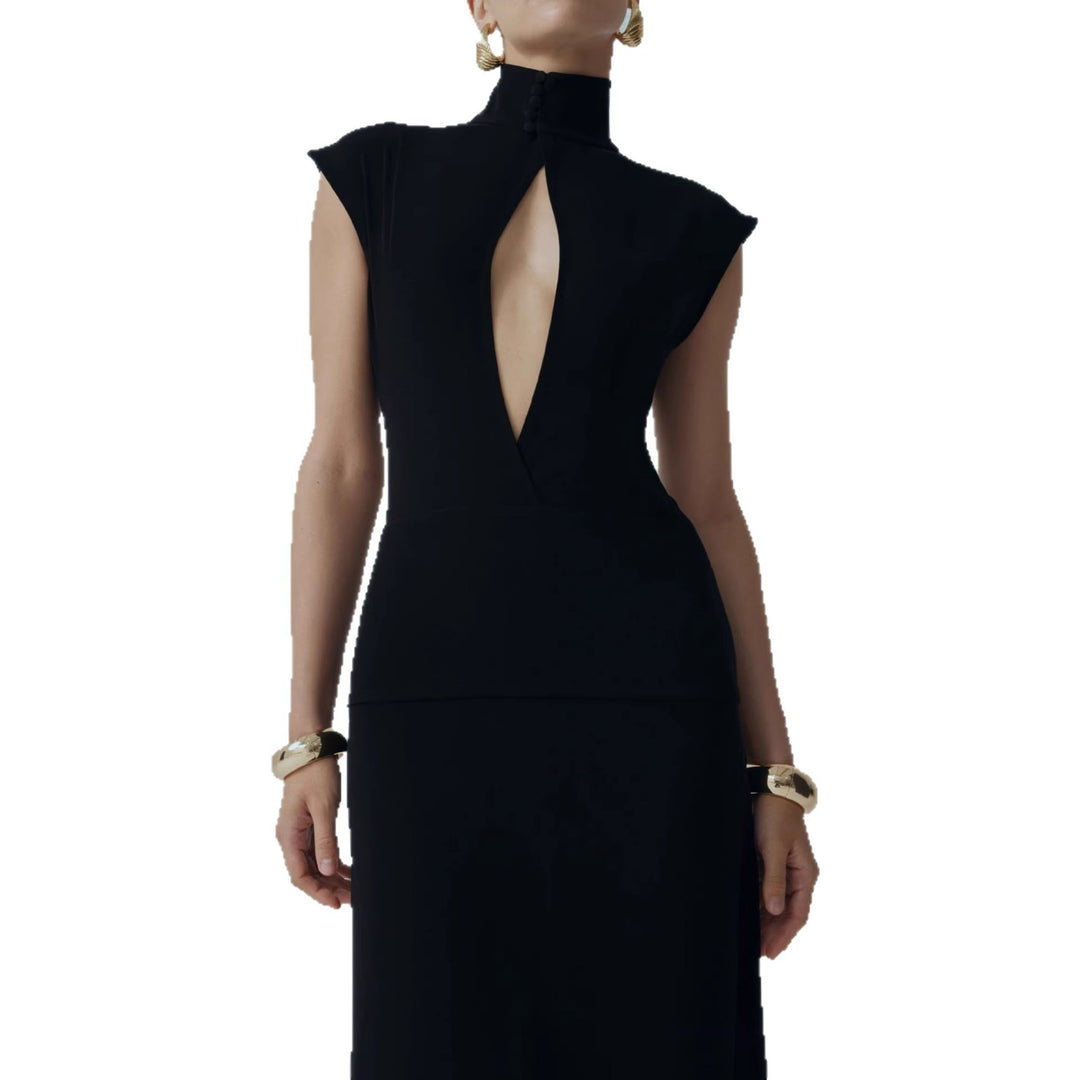 Damen Elegantes Minikleid mit Spitzenbesatz und glamourösen Ärmeln EB