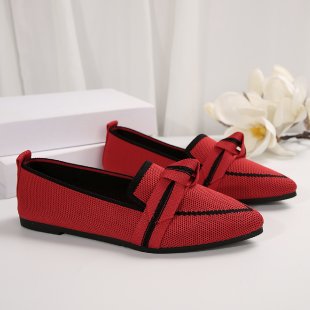 Damen modische Slipper mit dekorativer Schleifenapplikation EB