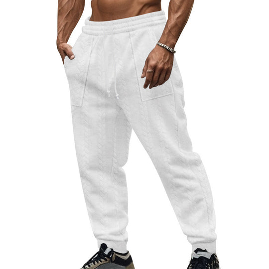 Herren Bequeme Trainingshose mit seitlichen Taschen und regulierbarem Kordelzug EB
