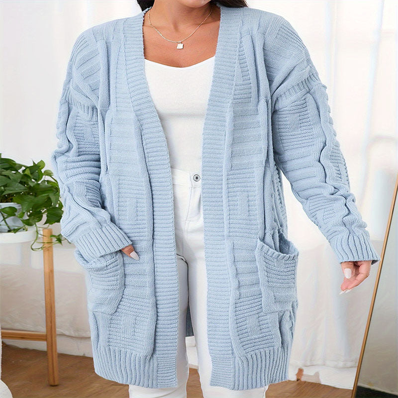 Damen lässiger Strickcardigan EB