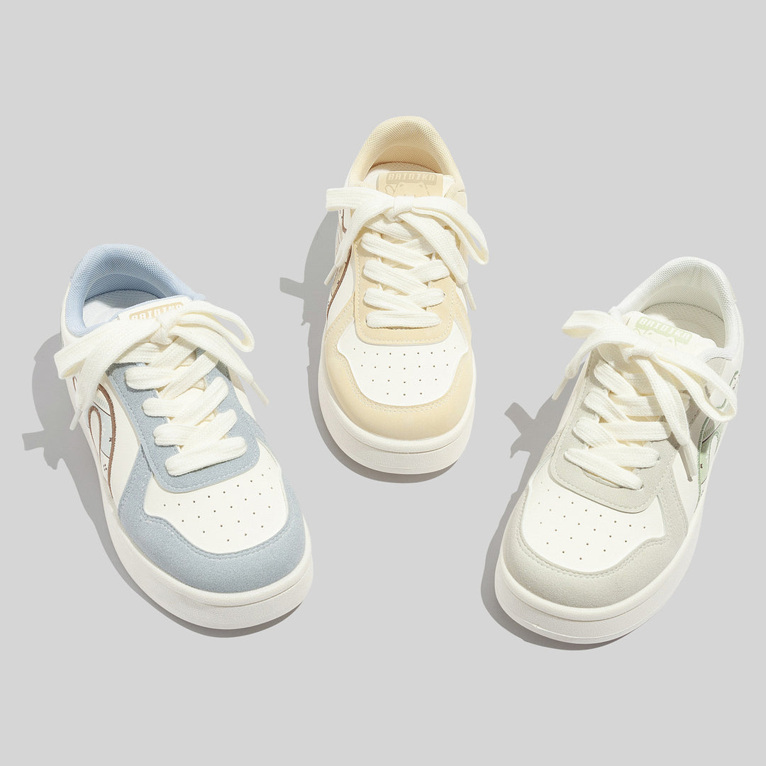 Damen Trendige Sneakers mit niedlichem Tiermotiv und komfortabler Dämpfung EB