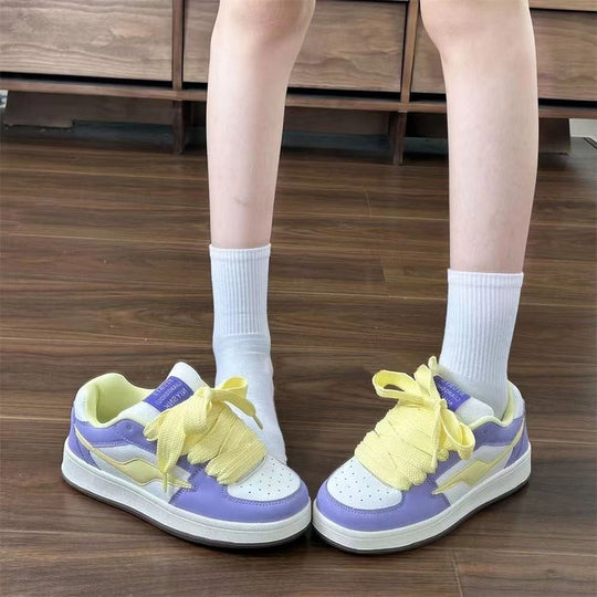 Damen Sportliche Sneakers mit atmungsaktivem Mesh und dämpfendem Sohlenprofil EB