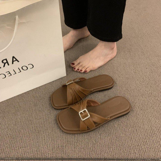 Damen modische Sandalen mit verstellbarem Riemen und ergonomischer Fußbettgestaltung EB