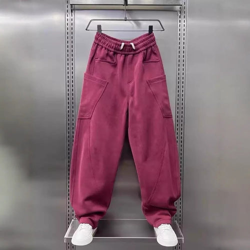 Damen bequeme Sweathose mit Cargo-Taschen EB