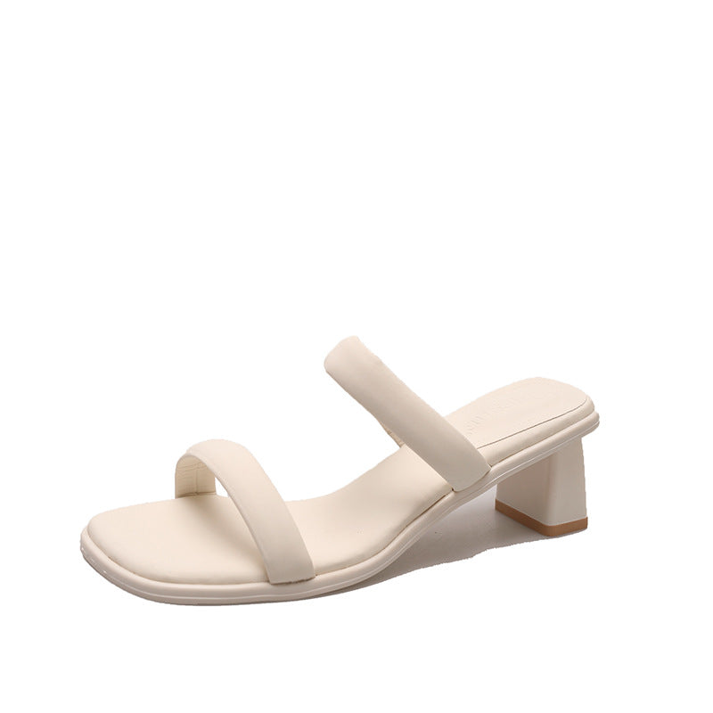 Damen eleganten und komfortablen Mules mit Blockabsatz EB