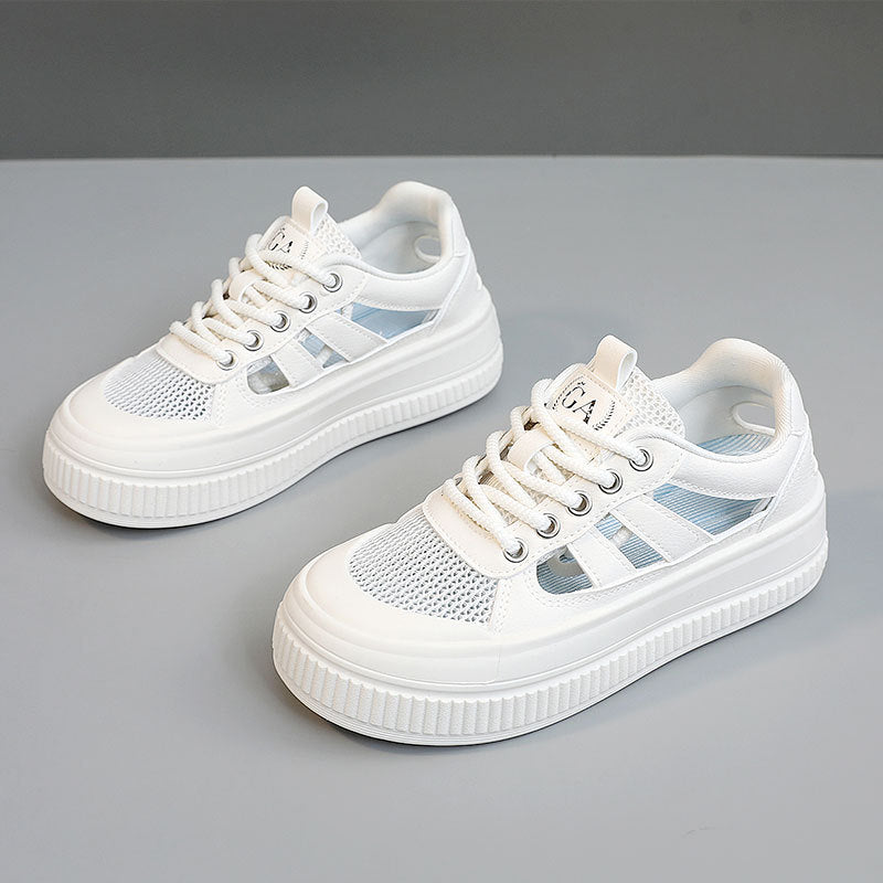 Damen Sneaker mit luftdurchlässiger Mesh-Oberfläche und sportlichem Komfort EB