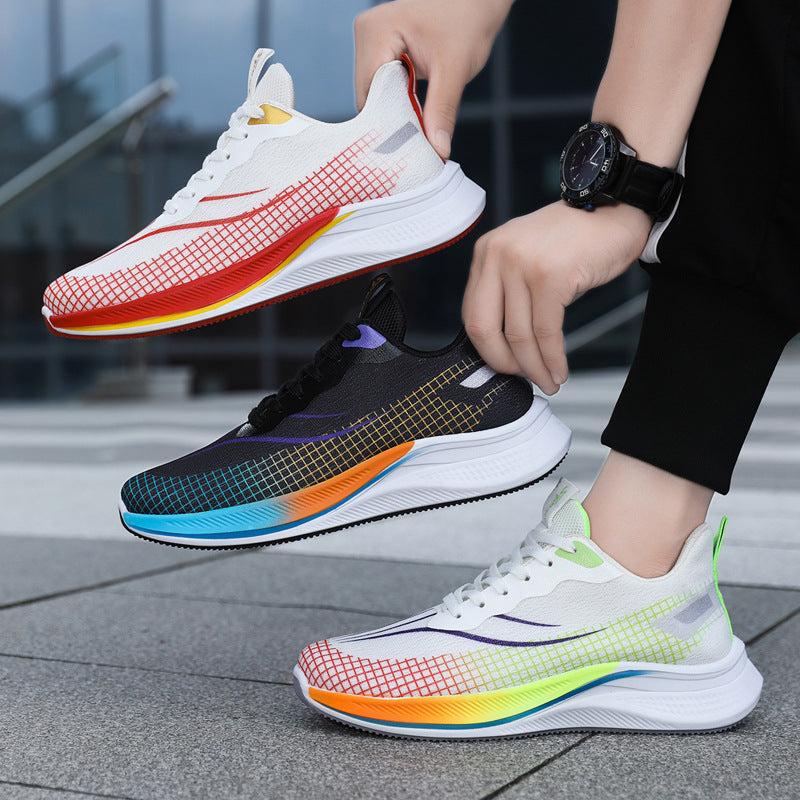 Damen Hochtechnologische Laufschuhe mit atmungsaktivem Obermaterial und dämpfender Sohle EB