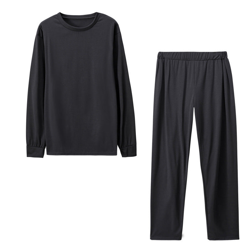 Damen Langarm Schlafanzug Set mit elastischen Hosen EB