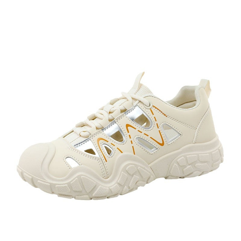 Damen Sportliche Freizeitschuhe mit atmungsaktiver Mesh-Oberfläche und dämpfender Sohle EB