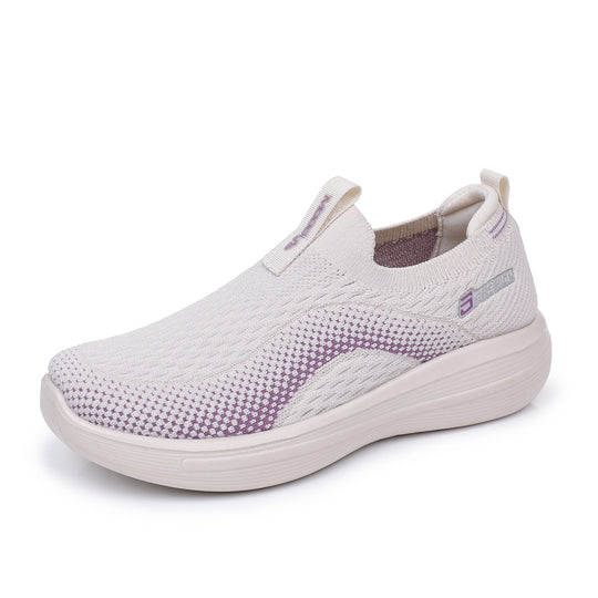 Damen Bequeme Slip-On Sneakers mit flexiblem Komfortdesign EB