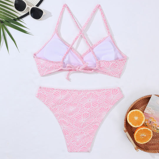 Damen Bikini-Set mit floralem Design und komfortablem Schnitt EB