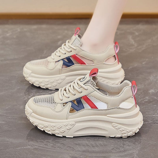 Damen Sportliche Sneakers mit atmungsaktivem Netz-Obermaterial von EB
