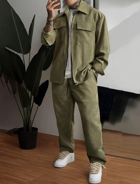 Herren Flanelljacke mit praktischen Taschen EB
