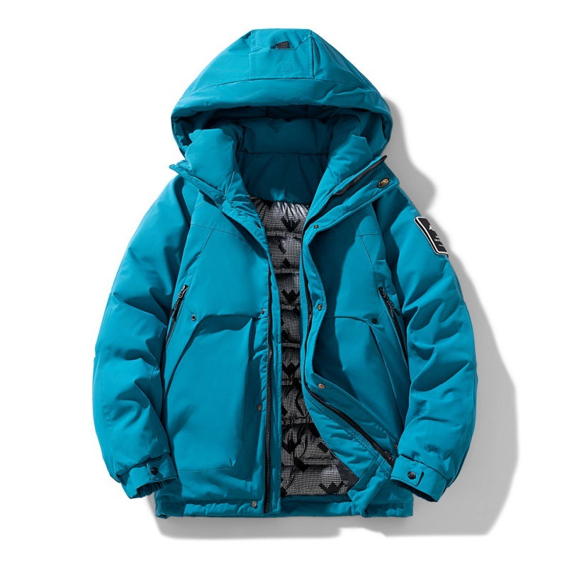 Unisex wasserabweisende gesteppte Winterjacke mit Kapuze und Thermoisolierung EB