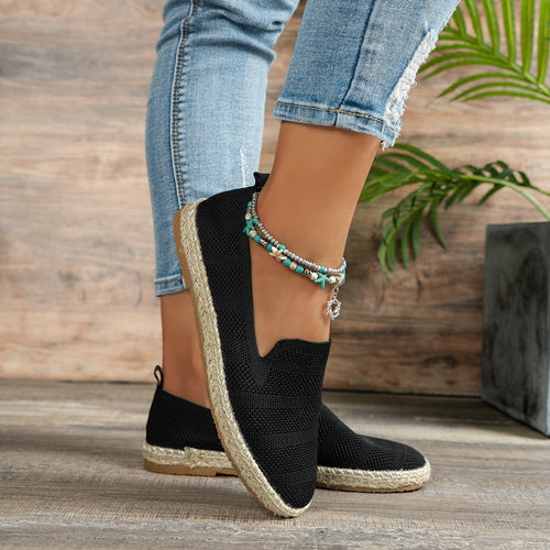 Damen flexible Espadrilles mit luftiger Gitterstruktur EB