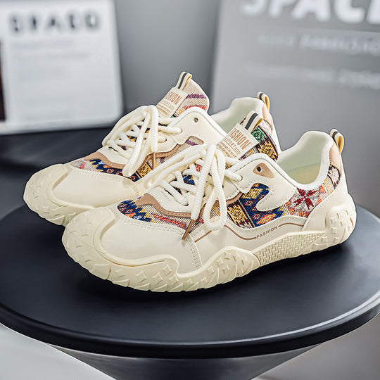 Damen sportliche Sneakers mit stylischem Grafikdesign und ergonomischer Dämpfungstechnologie EB