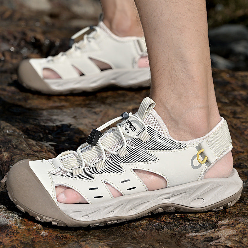 Damen Sportliche Sandalen mit rutschfester Sohle und anatomischer Fußbettung EB