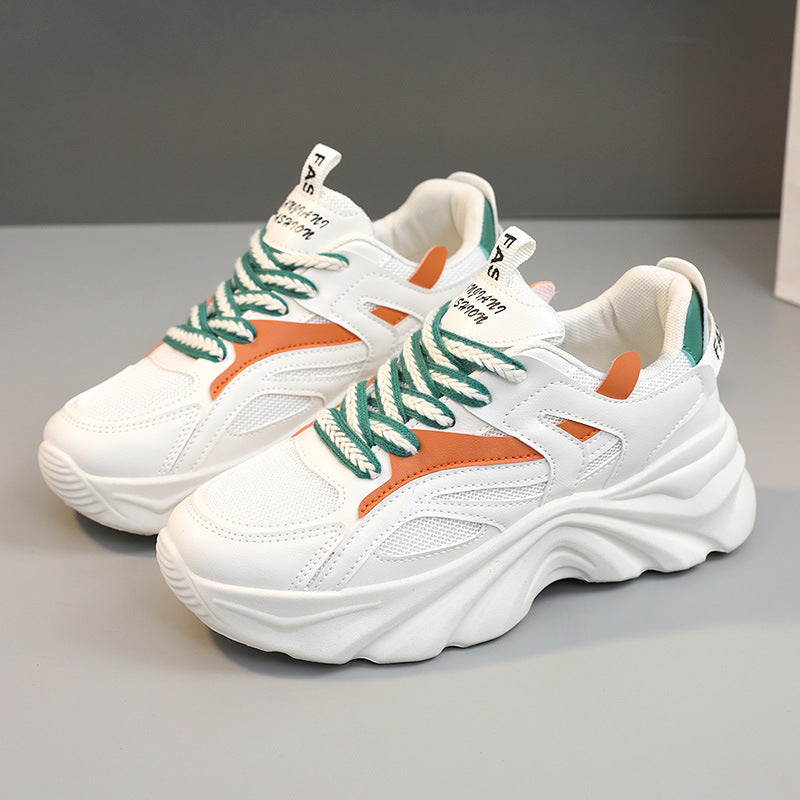 Damen Sportliche Chunky Sneakers mit atmungsaktivem Obermaterial und dämpfendem Sohlenprofil EB