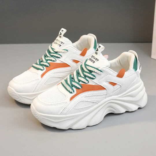 Damen Sportliche Chunky Sneakers mit atmungsaktivem Obermaterial und dämpfendem Sohlenprofil EB