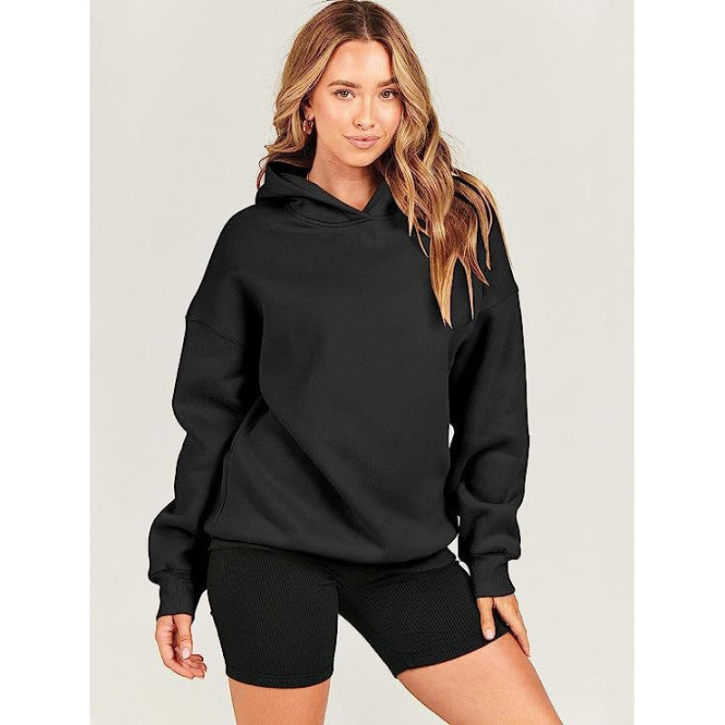 Damen bequeme Kapuzen-Sweatshirt EB