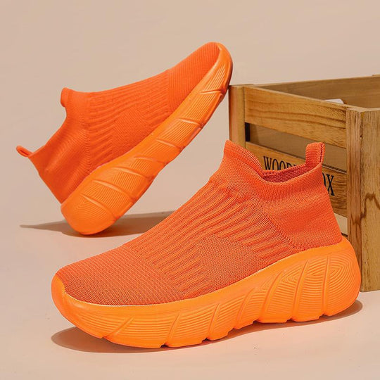 Damen Sneaker mit elastischem Strickdesign und innovativer Dämpfungstechnologie EB