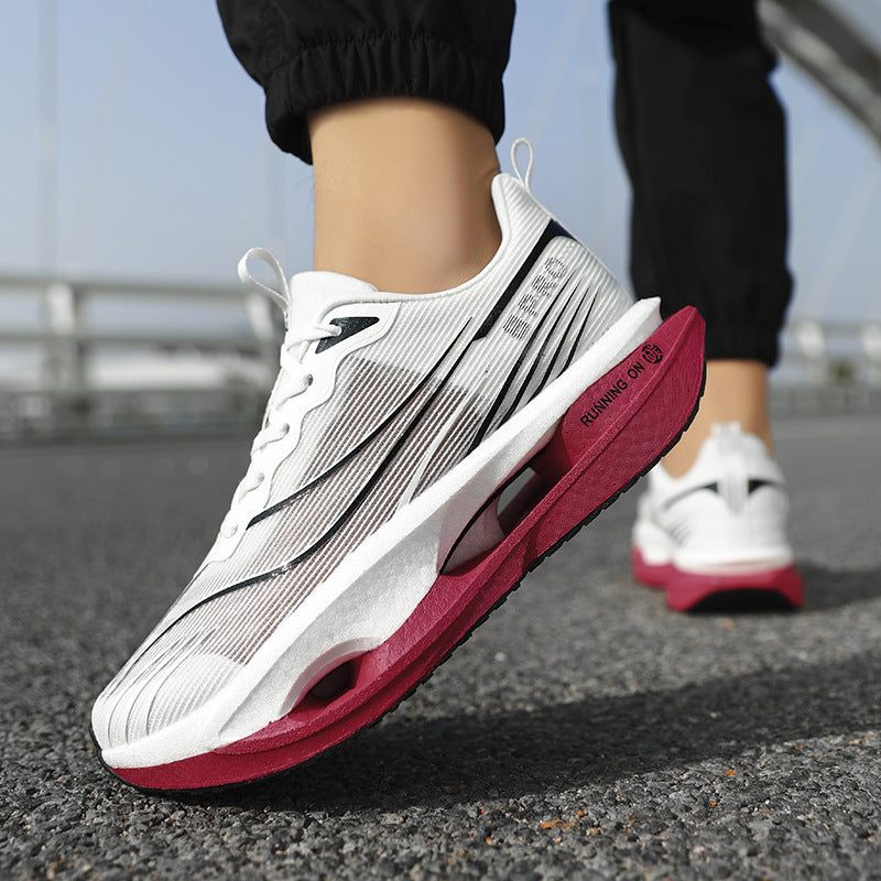 Unisex Performance-Laufsneaker mit Drehverschluss, geformter Hohlkammer-Zwischensohle und atmungsaktivem Strickobermaterial EB
