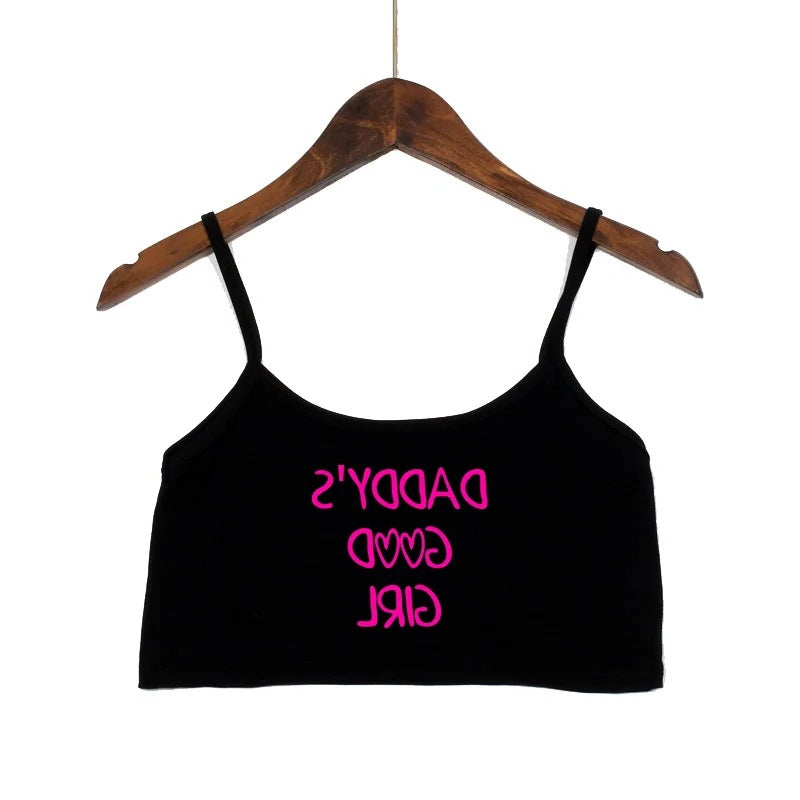 Damen modisches Crop-Top mit verzierten Trägern EB