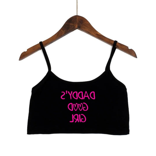 Damen modisches Crop-Top mit verzierten Trägern EB