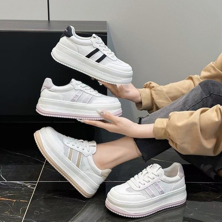Damen Sportliche Sneakers mit atmungsaktiver Mesh-Oberfläche und komfortabler Dämpfung EB