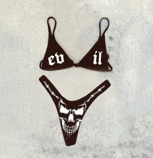 Damen Bikini-Set mit aufregendem Grafikdesign EB
