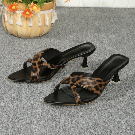 Damen Slingback Sandalen mit niedrigem Absatz EB