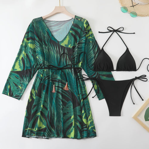 Damen Strandkleid mit passendem Bikini EB