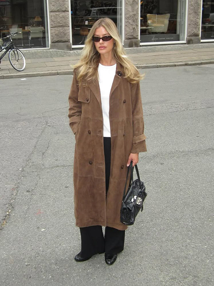 Damen eleganter und stilvoller Longcoat EB