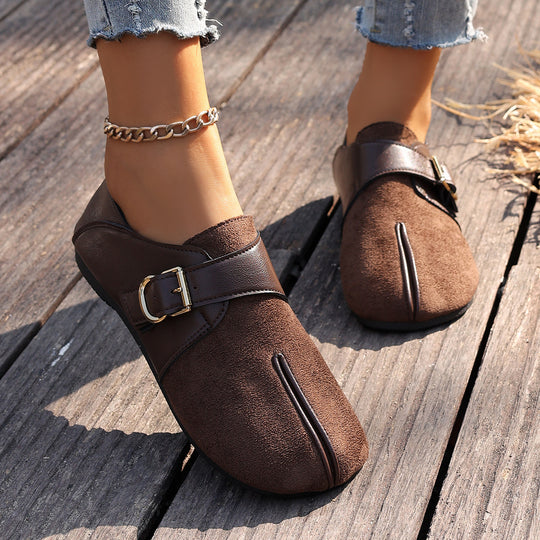Damen bequeme Clogs mit trendigem Riemendesign und komfortabler Fußbettung EB