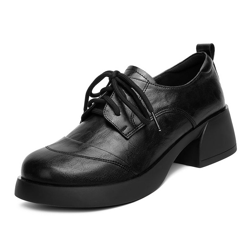 Damen Schnürschuhe mit komfortablem Blockabsatz und eleganter Optik EB