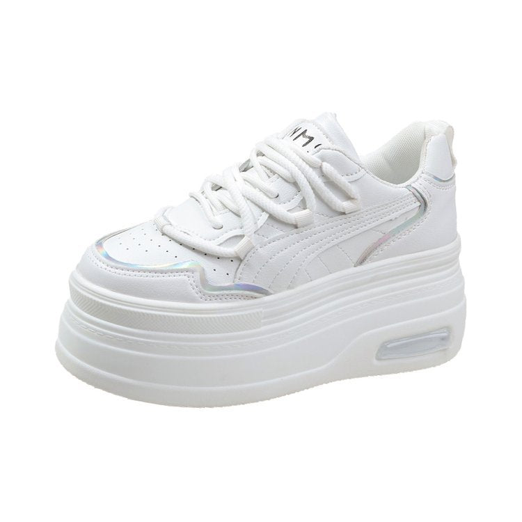 Damen modische Plateau-Sneaker mit atmungsaktiver Sohle und schickem Design EB