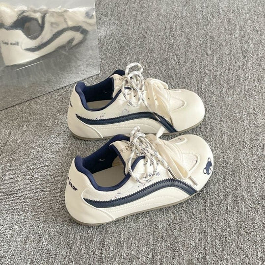 Damen Sportliche Sneakers mit individuell gestalteter Schnürung und hochwertigem Obermaterial EB